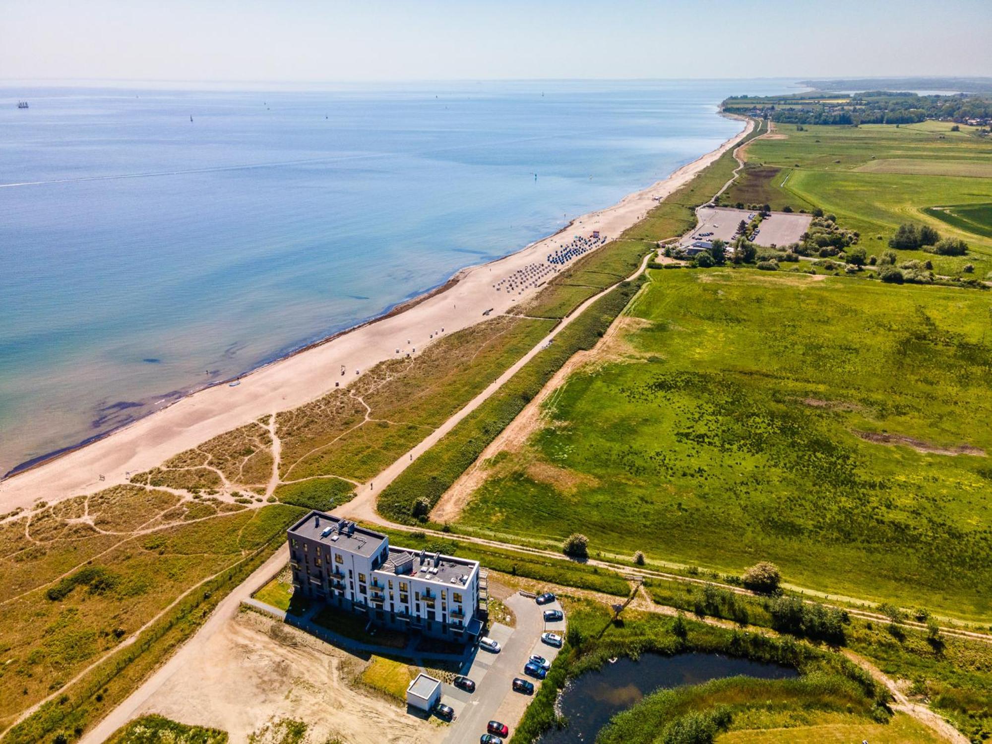 Beachterracefour- Eg, Meerblick, Terrasse, Kamin, Sauna Olpenitz Buitenkant foto